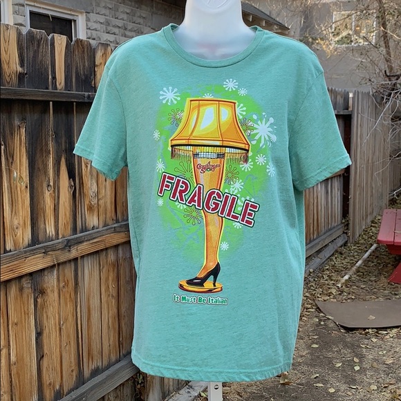 Warner Bros. Other - A Christmas Story Green "Fragile" Graphic Tee | M